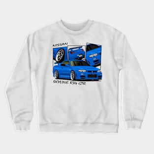 Nissan Skyline GTR R34, JDM Car Crewneck Sweatshirt